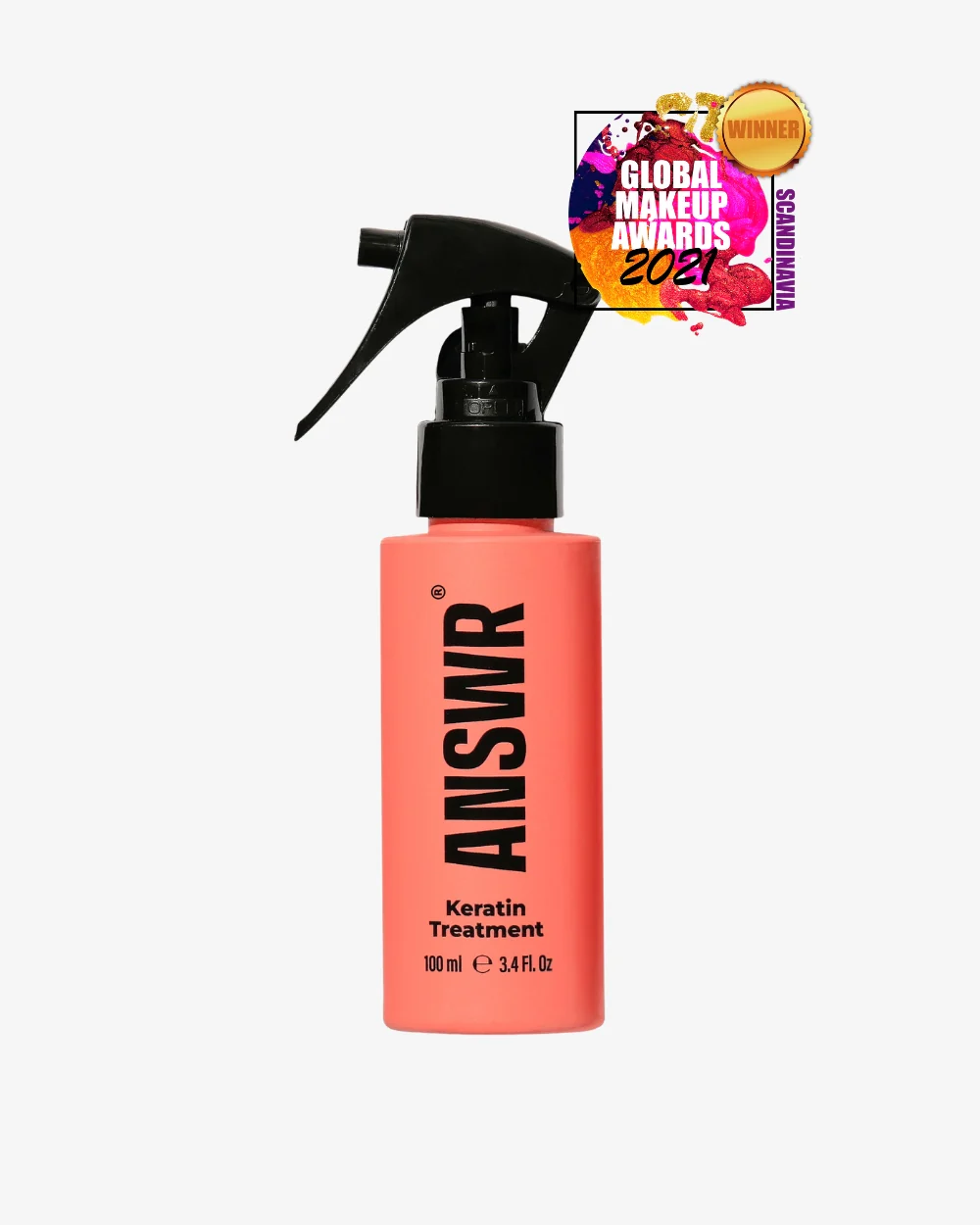 ANSWR at-home keratin treatment spray bottle